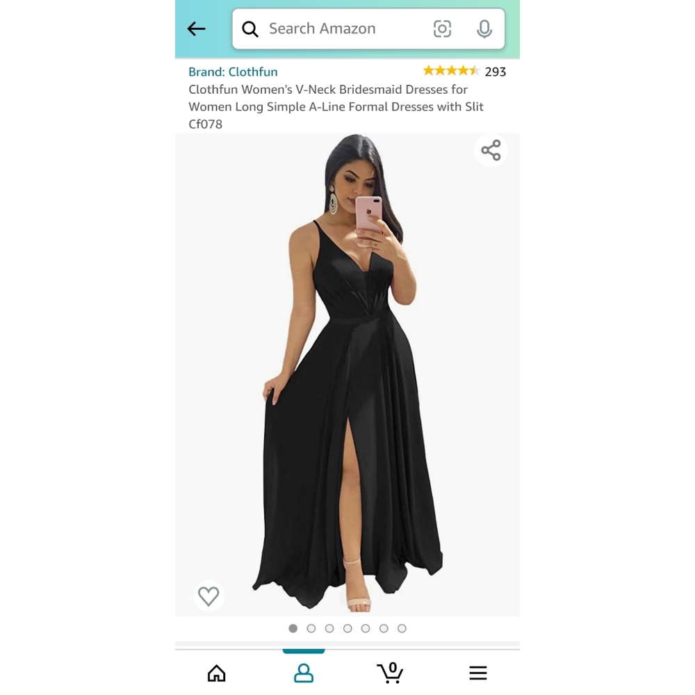 Black bridesmaid dress